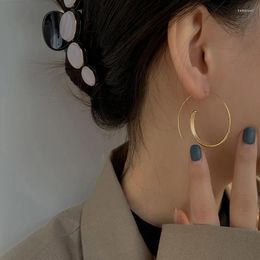 Stud -oorbellen grote cirkel vrouwelijke Europese en Amerikaanse overdrijving Koreaanse mode eenvoudige persoonlijkheid veelzijdige trendsetters