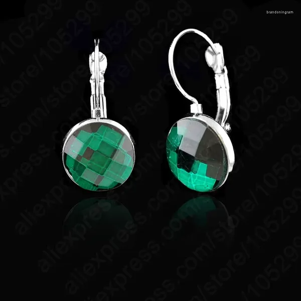 Boucles d'oreilles grandes Promotions!! 6 couleurs Option 1 paire élégant brillant cristal levier arrière femme bijoux boucle d'oreille pour fête de mariage