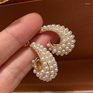Boucles d'oreilles à tige Bilincolor Boucles d'oreilles à grappes de perles à la mode pour femmes