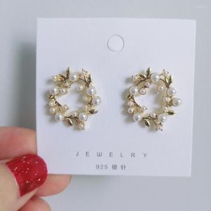 Boucles d'oreilles BLIJERY tempérament coréen Imitation perle fleur pour femmes filles mignon Oorbellen Bijoux mode Bijoux cadeau