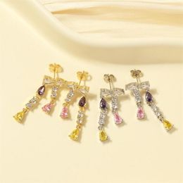 Boucles d'oreilles bohème glands goutte d'eau pour les femmes mode coréenne haute qualité plaqué or cuivre Famale bijoux cadeau de fête