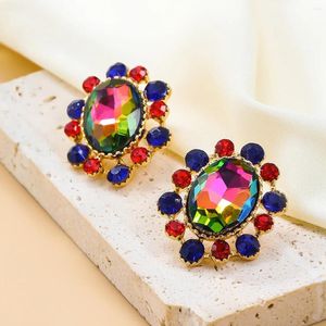 Oorknopjes Boheems Trend Metaal Strass Geometrie Vrije tijd Verzamelen Eenvoudige sieraden Vintage damesaccessoires Groothandel