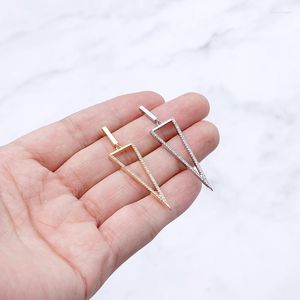 Stud -oorbellen Brincos Goud/Sliver Color Rhinestone Party Earring Geometrische drop -driehoek voor vrouwelijke accessoires