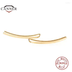 Boucles d'oreilles CANNER Simple 925 en argent Sterling pour femmes Piercing oreille Clips Cartilage boucle d'oreille bijoux cadeau pendentifs