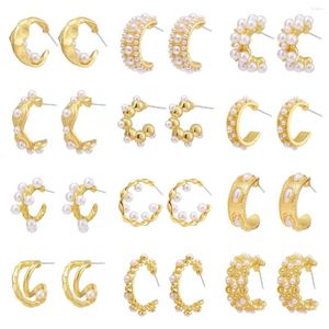 Stud Oorbellen CANPEL Goud Kleur Oor Hoge Kwaliteit Parels Voor Vrouwen Eenvoudige Tiny 2023 Mode-sieraden