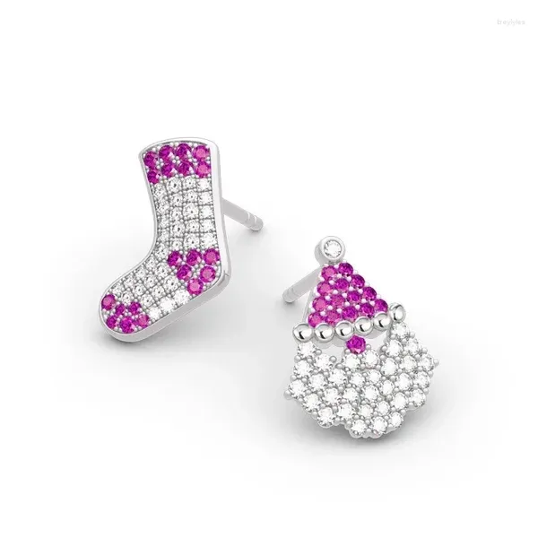 Boucles d'oreilles CAOSHI Lady Marry arbres de noël accessoires éblouissants zircone bijoux pour fête de vacances cadeaux délicats pour filles