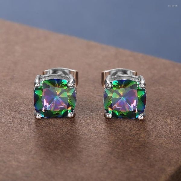 Pendientes de tuerca CAOSHI elegante para mujer con encantadores accesorios de circonio para mujer de moda nupcial joyería de moda para mujer venta completa