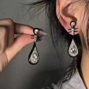 Boucles d'oreilles Style chinois Pipa noir pour femmes, légères, luxe, haut de gamme, personnalité, tempérament élégant, tendance