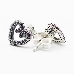 Boucles d'oreilles CKK 925 Sterling Silver Heart Swirls For Women Original Bijoux Making Fashion Anniversary Gift