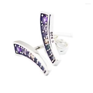 Boucles d'oreilles CKK 925 Arches multicolores en argent sterling pour femmes bijoux originaux Gift anniversaire