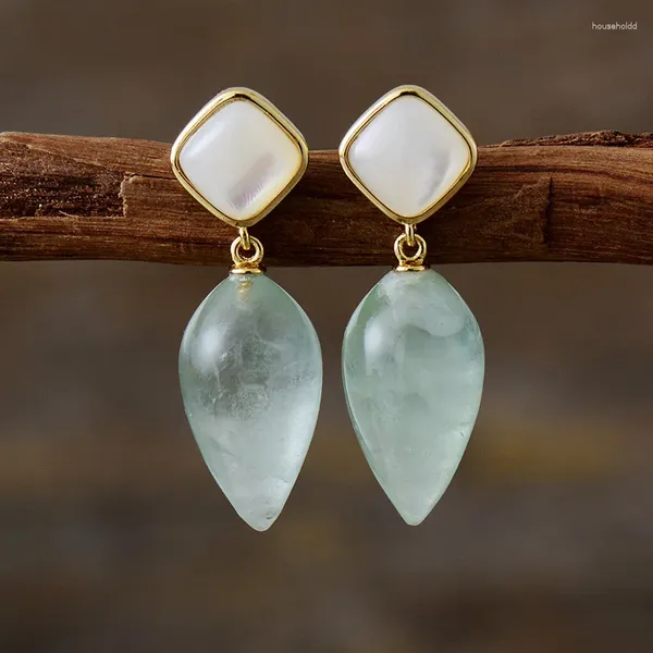 Boucles d'oreilles chic pour femmes, pierres de guérison, pendantes de fête, audacieuse, calme, Protection spirituelle, bijoux, vente en gros