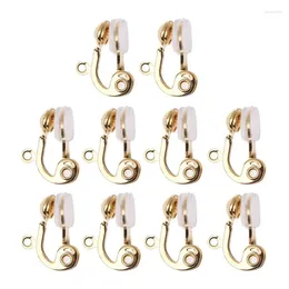 Boucles d'oreilles Coup de boucles d'oreille Clip-On avec des coussinets de confort Clip Clip Ringings Ringings For DIY Orees non piquées