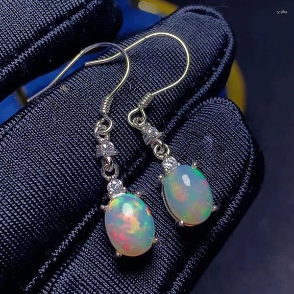 Boucles d'oreilles CoLife bijoux 925 argent opale goutte pour fête 6mm 8mm naturel mode Eardrop