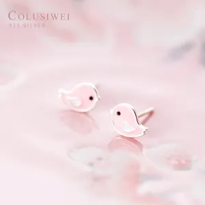 Boucles d'oreilles Colusiwei Collection d'animaux authentique 925 argent sterling mignon oiseau minuscule pour les femmes