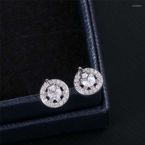 Boucles d'oreilles météore créatives pour étudiants, tendance, personnalité, charme, cadeau d'anniversaire pour femmes, simplicité, bijoux en Zircon incrustés assortis