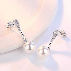 Stud-oorbellen kristal oor wit gesimuleerd-pearl vrouwen bruid bruiloft sieraden geschenken