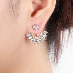 Boucles d'oreilles étalon Crystal Color Ear Fashion Raw Simulated-Pearl for Women Jewelry Gift Party