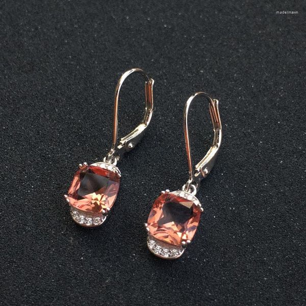 Boucles d'oreilles à tige CSJ Diaspore Zultanite Crochet d'oreille en argent sterling Fine Jewelry Femmes Femm Lady Mariage Fiançailles Fête Ou Maman Coffret Cadeau