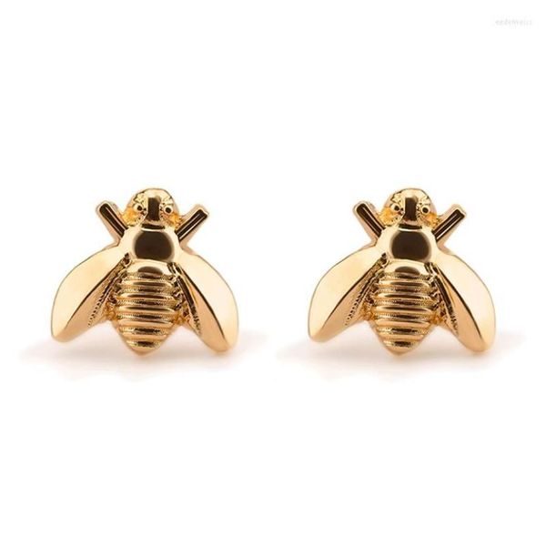 Aretes Lindo Oro Plata Color Miel Abeja Creativo Encantador Mujer Animal Pendiente Accesorios Moda Chica Fiesta Joyería Regalo177x