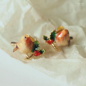 Stud -oorbellen schattig mooie mini vogel oorbel voor vrouwen eenvoudige zoete cadeau sieraden accessoires