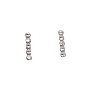 Stud-oorbellen schattig eenvoudige stijl oor sieraden 925 Sterling zilveren broodtype voor vrouwelijke meisjes kinderen piercing orecchini aros