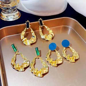 Boucles d'oreilles DesignerStud Design irrégulier creux goutte d'eau pendentif à la mode géométrique oreille bijoux cadeaux d'anniversaire pour femmes filles