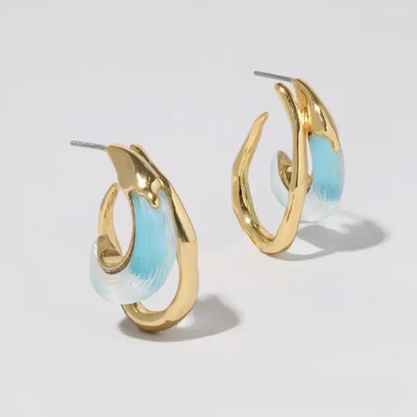 Boucles d'oreilles de créateur en cuivre plaqué or véritable, Antique en Europe et aux états-unis, usine de bijoux Qingdao pour femmes