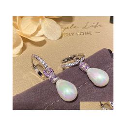 Boucles d'oreilles Designer pour femmes Boucles d'oreilles en perles BB Forme Rétro Boucle d'oreille élégante Longue Accessoires Lumière Luxe Drop Livraison Bijoux Dhdzg