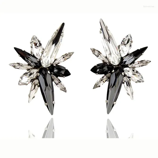 Pendientes de sementales Dvacaman Crystal Star for Women Glass Drinestone adornado de manera clara Accesorios de joyas brillantes