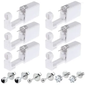 Boucles d'oreilles à étalon Gun Piercing - 6 kit de pack jetable moi avec et outil propre Pierce pour le nez