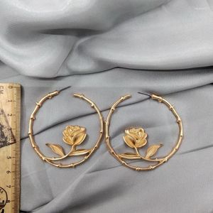Boucles d'oreilles à clous pour femmes, bijoux de tempérament Joker, à la mode, restauration des anciennes manières des gens, Rose D43