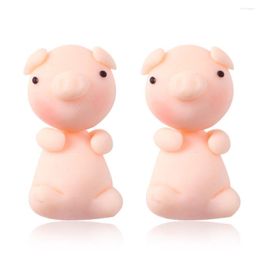 Stud -oorbellen oorbevestigingspaiiai 30 polymeerklei schattig varken voor vrouwen meisjes mode sieraden handgemaakte 3d kawaii dierenkinderen cadeau