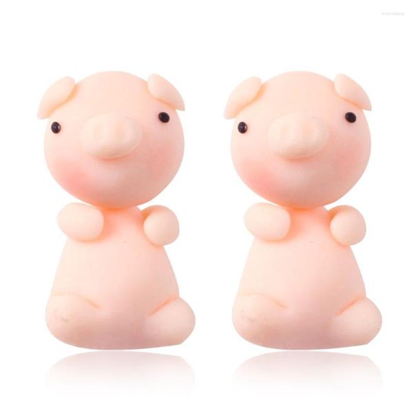 Boucles d'oreilles boucles d'oreillesPAAIAI 30 argile polymère mignon cochon pour femmes filles mode bijoux à la main 3d Kawaii Animal enfants cadeau