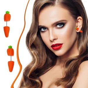 Boungs de goujons Pâques Carrot mignon déclaration de bijoux de vacances de la mode pour femmes filles