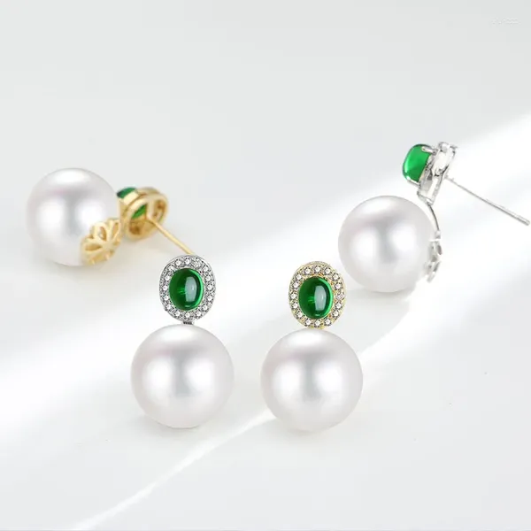 Boucles d'oreilles élégantes Imitation Pearls Small Tragus Piercing 2024 coréen Luxury Luxury Vintage Turquoise Crystal Studs Ear Bijoux
