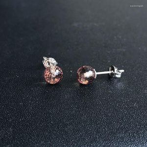 Boucles d'oreilles élégantes Zultanite Sterling 925 argent pierre précieuse perle 6mm coupe damier pour les femmes fête de mariage classique bijoux cadeau