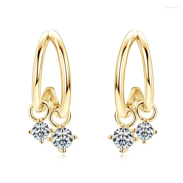 Boucles d'oreilles EMO-372 LEFEI Fashion Trendy Classic Luxury Match-All Moissanite Design Slemper pour les femmes Silver 925 BIJOURS PART