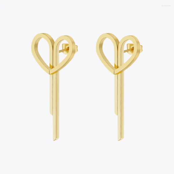 Boucles d'oreilles étalon enfashion 2024 ciseaux boucles d'oreille pour femmes couleurs dorées acier inoxydable dans les boucles de mode bijoux Aretes de Mujer Party 1491