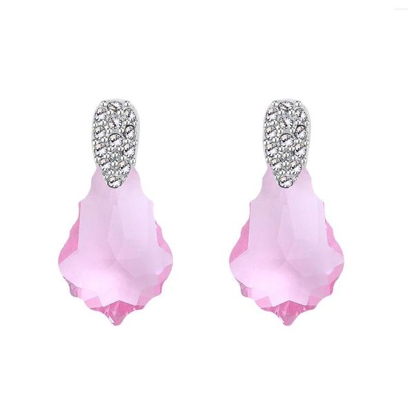 Pendientes de tuerca ER-00248 2023 en joyería de lujo plateado rosa para mujeres artículos de 1 dólar regalo de Acción de Gracias