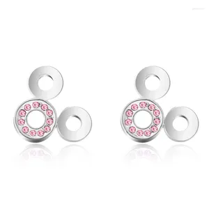 Boucles d'oreilles ER-00491 véritable bijoux en cristal autrichien sans allergie strass dessin animé boucle d'oreille pour les femmes 2024 cadeau de noël goutte