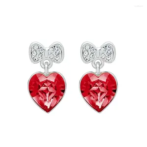 Boucles d'oreilles ER-00590 2024 dans des bijoux de luxe Cœur plaqué argenté pour les femmes 1 dollar Articles Gâchoire Cadeau