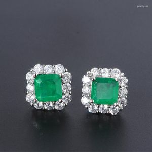 Stud-oorbellen Europese en Amerikaanse Emerald Ladies Sieraden Retro mode high-end vrouwelijke bruiloft