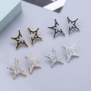 Stud oorbellen Europese vrouwen eenvoudige persoonlijkheid kleurrijk star girl hoogwaardige zirkoon cadeau partij mode-accessoires