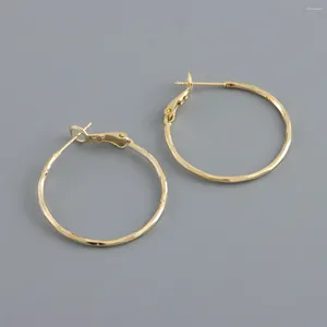 Boucles d'oreilles exagérées Style 18k Gold Gold 316L Cerceau en acier inoxydable pour femmes Bijoux de fesse de boucle d'oreille à la mode à la mode