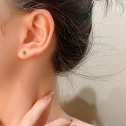 Boucles d'oreilles étalon exquises et à la mode vertes pour femmes cadeaux d'anniversaire de Noël amis de la famille