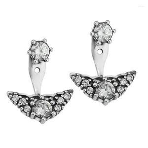 Boucles d'oreilles étalons Tale de fée Tiara S925 Bijoux en argent sterling Bringle d'oreille 2024 pour femmes Girl Engagement Gift DIY ORECCHINI OORBELLEN