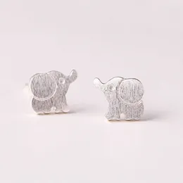 Boucles d'oreilles à tige en forme d'éléphant en argent sterling 925 pour femmes et filles, bijoux de déclaration, cadeau