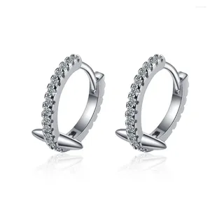 Stud Oorbellen Mode 925 Sterling Zilver Klinknagel Enkele Rij Zirkoon Bruiloft Oorbel Voor Vrouwen Sieraden Pendientes Oorbellen Bijoux