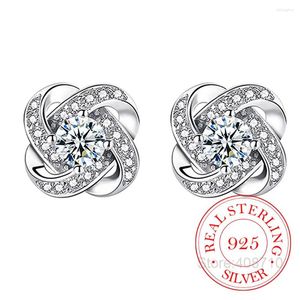 Boucles d'oreilles mode 925 argent Sterling cristal croix pour femmes filles cadeau déclaration bijoux 2023