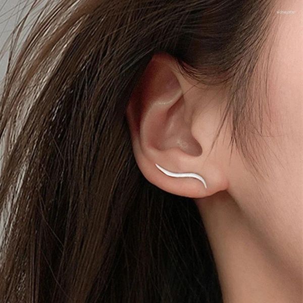 Boucles d'oreilles bohème pour femmes, bijoux de fête simples, à la mode, grimpeur, Piercing, manchette, chenilles, ligne géométrique